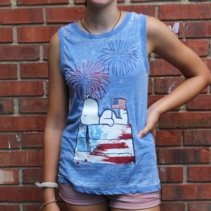 Snoopy Patriotic Tank Top